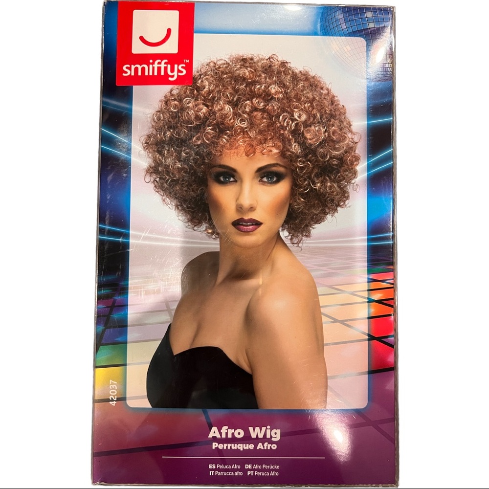 HALLOWEEN Curly Afro Fancy Dress Wig Funky Disco 1970s